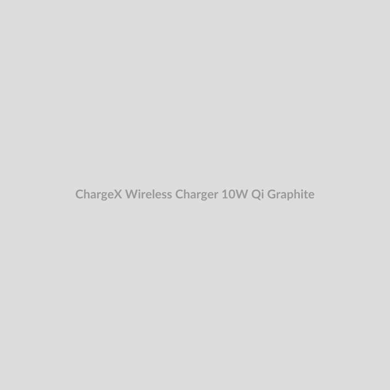 ChargeX Wireless Charger for 10W Qi - Graphite