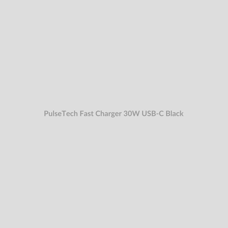 PulseTech Fast Charger 30W for USB-C - Black