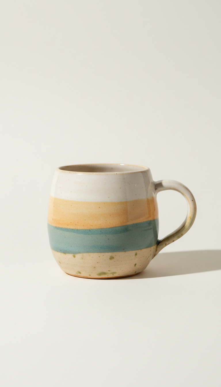 Handcrafted Ceramic Mug With Tactile Glaze