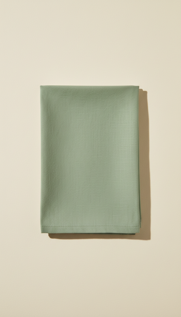 Linen Napkin Set In Sage Green