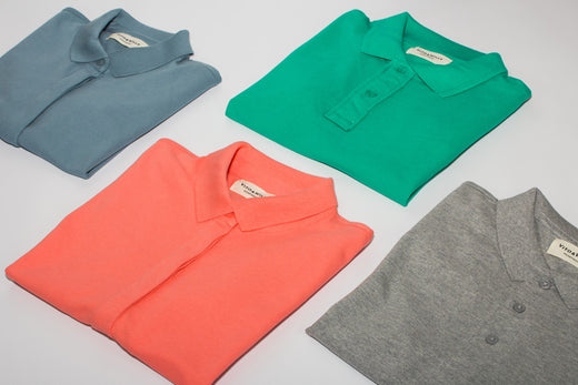 Textured Knit Polo Shirt - Cuban Collar