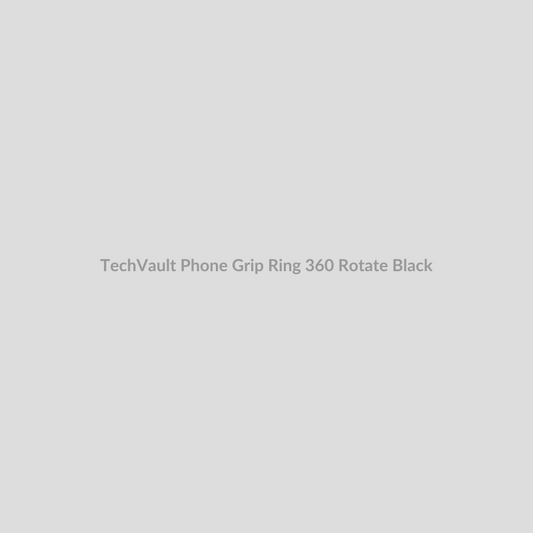 TechVault Phone Grip Ring for 360 Rotate - Black