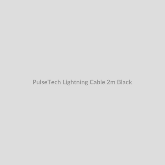 PulseTech Lightning Cable for 2m - Black