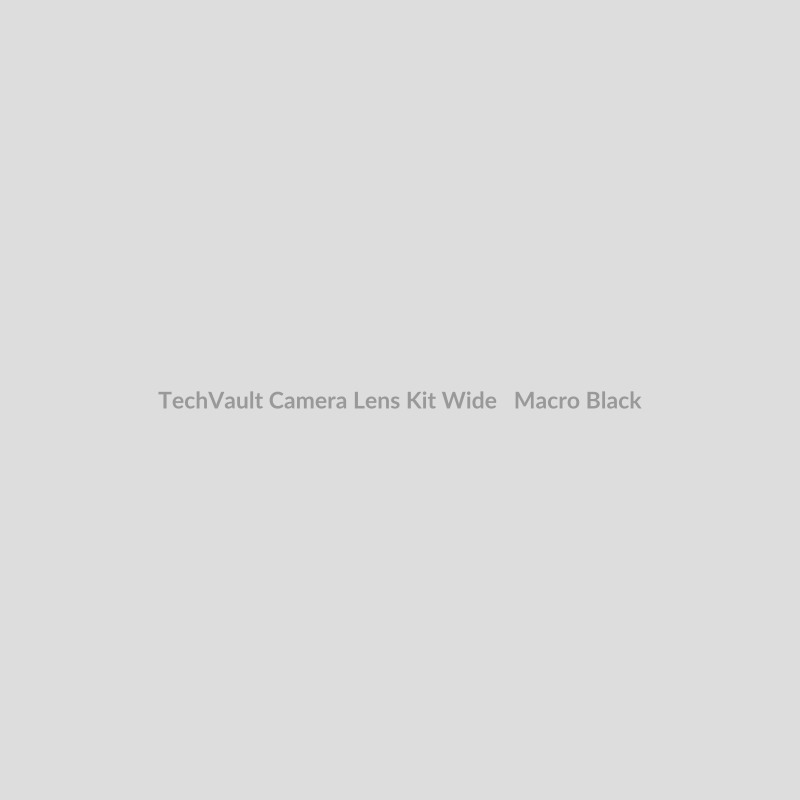TechVault Camera Lens Kit for Wide + Macro - Black