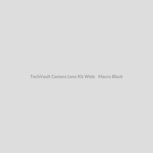 TechVault Camera Lens Kit for Wide + Macro - Black