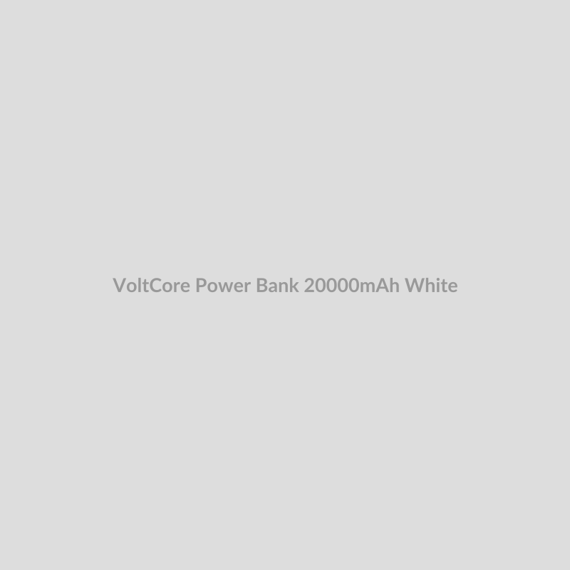 VoltCore Power Bank for 20000mAh - White