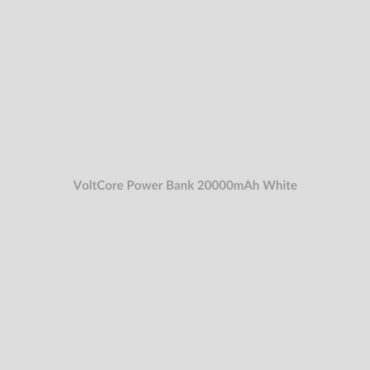 VoltCore Power Bank for 20000mAh - White