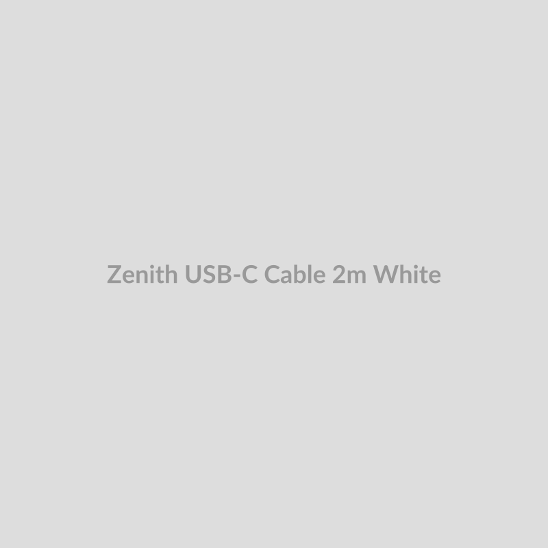 Zenith USB-C Cable for 2m - White