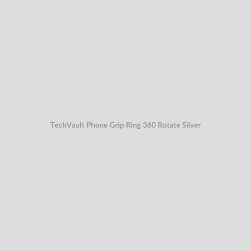 TechVault Phone Grip Ring for 360 Rotate - Silver
