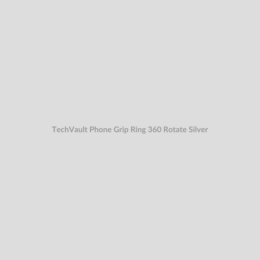 TechVault Phone Grip Ring for 360 Rotate - Silver
