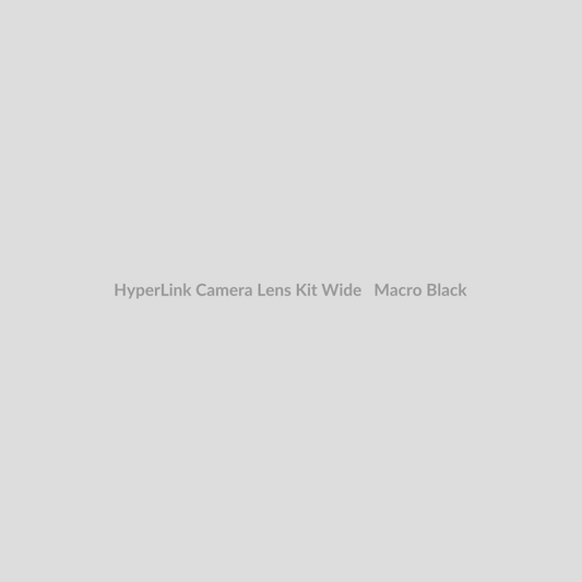 HyperLink Camera Lens Kit for Wide + Macro - Black