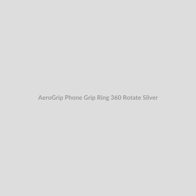AeroGrip Phone Grip Ring for 360 Rotate - Silver