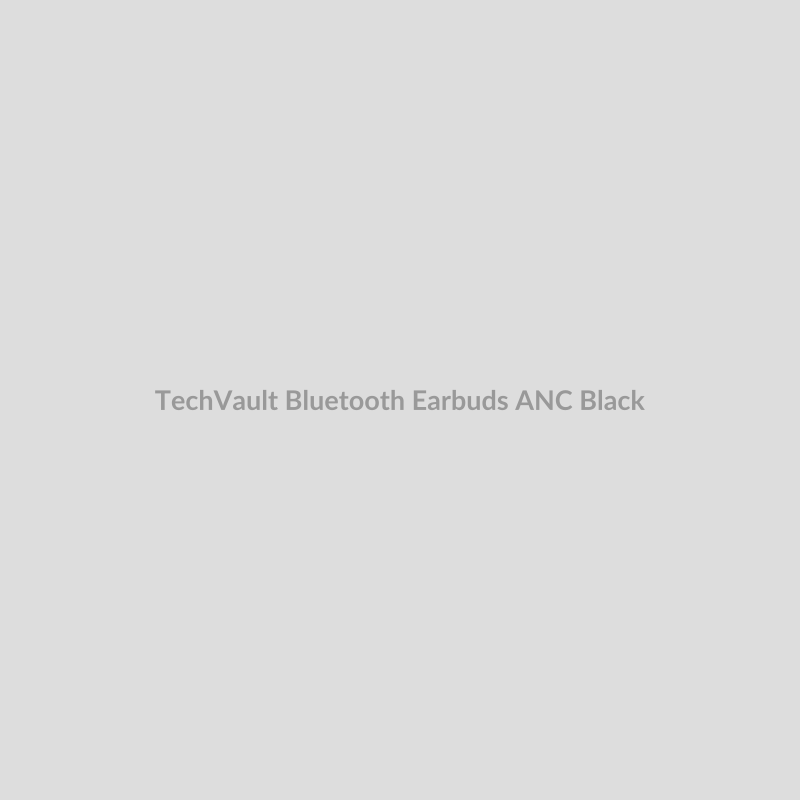 TechVault Bluetooth Earbuds for ANC - Black