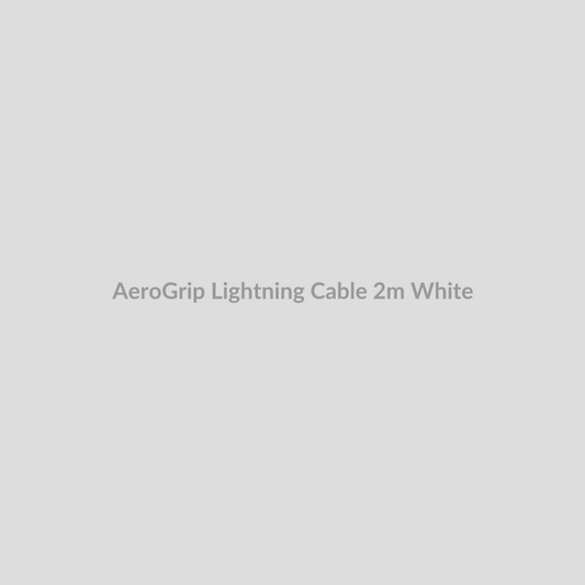 AeroGrip Lightning Cable for 2m - White