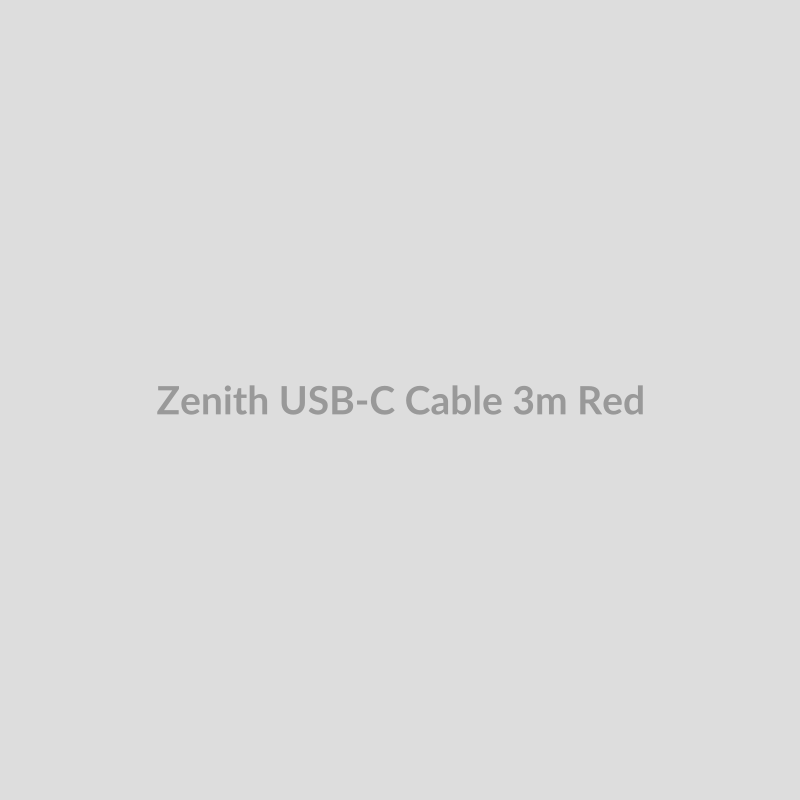 Zenith USB-C Cable for 3m - Red