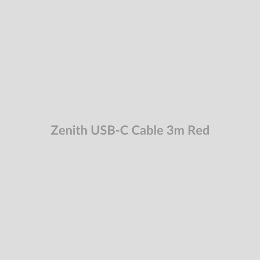 Zenith USB-C Cable for 3m - Red