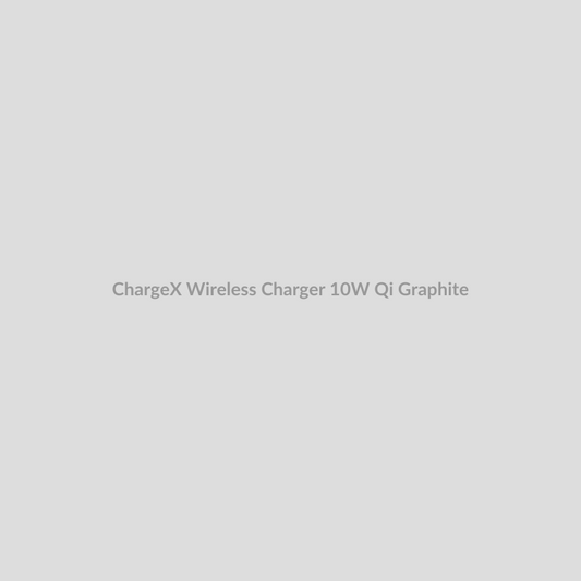 ChargeX Wireless Charger for 10W Qi - Graphite