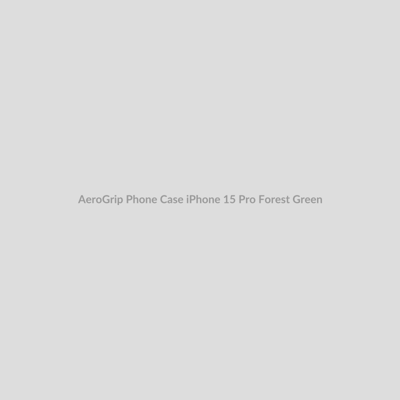 AeroGrip Phone Case for iPhone 15 Pro - Forest Green