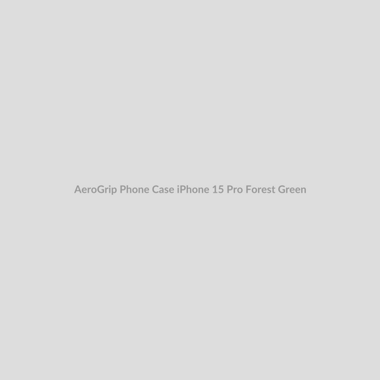 AeroGrip Phone Case for iPhone 15 Pro - Forest Green