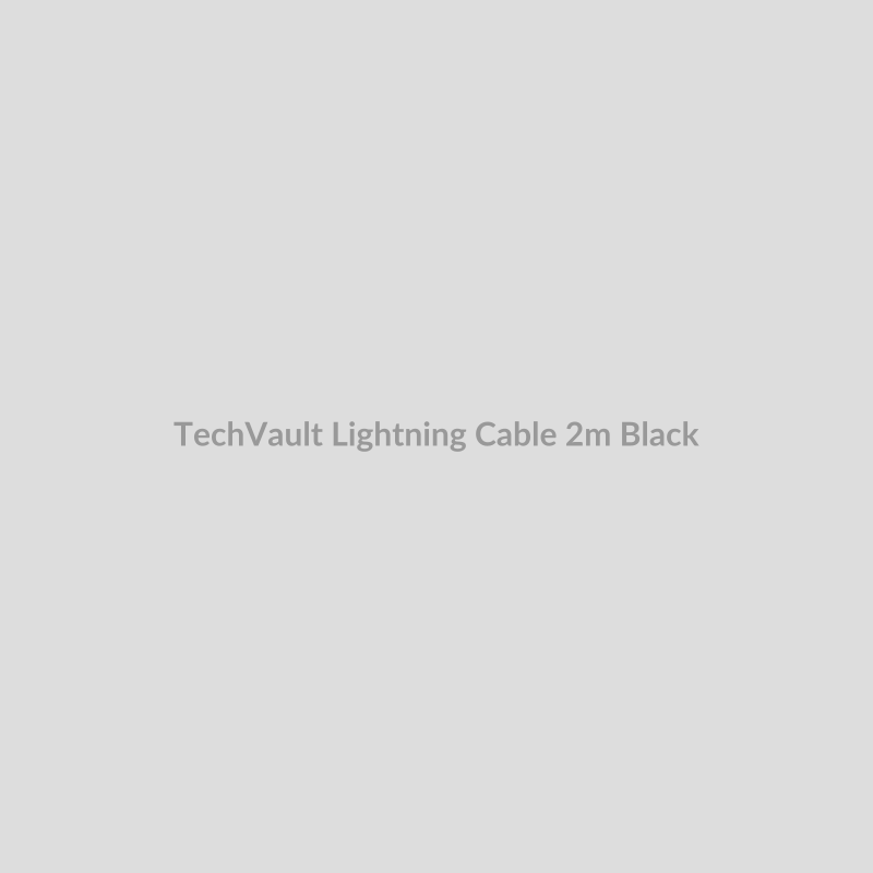 TechVault Lightning Cable for 2m - Black