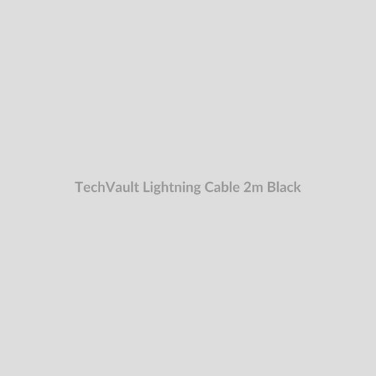TechVault Lightning Cable for 2m - Black