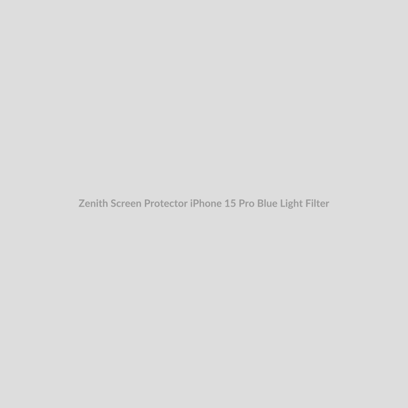 Zenith Screen Protector for iPhone 15 Pro - Blue Light Filter