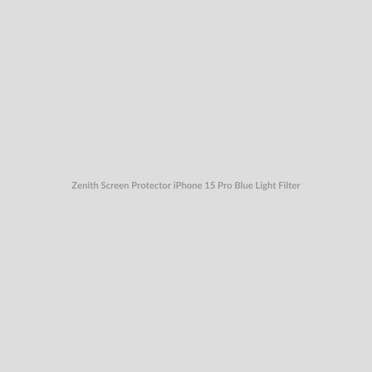 Zenith Screen Protector for iPhone 15 Pro - Blue Light Filter